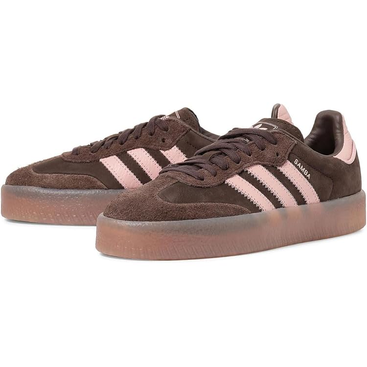 Amazon | [アディダス] ガゼル GAZELLE ブラウン/ピンク/ガム JH5666