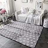 mucalis ThickベビークロールマットノンスリップクッションPrinted Toddlers Mat Kids Playマットベッドルームラグアクティビティ床カーペットリビングルームエリアラグ