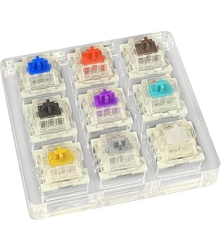Amazon | 9色軸 メカニカルキースイッチ メカニカルキーボード