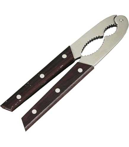 Amazon｜星三製作所 クルミ取り 185mm 木柄 18-0｜クラッカー