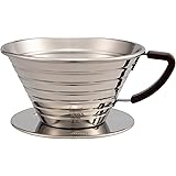 カリタ Kalita コーヒー ドリッパー ウェーブシリーズ ステンレス製 2-4人用 日本製 ウェーブドリッパー185S ドリップ 器具 喫茶店 カフェ アウトドア キャンプ