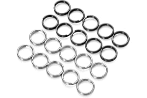 [TISUR] チタン キー ホルダー リング 二重リング カラビナ 金具 軽量 錆びない 外徑10mm/12mm/14mm/20mm/25mm/32mm