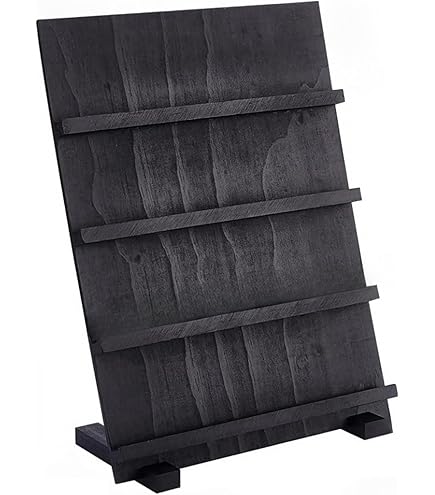 セメント　コレクションラック　ディスプレイスタンド　ブラック　飾り棚　展示 セメント コレクションラック ディスプレイスタンド ブラック 飾り棚