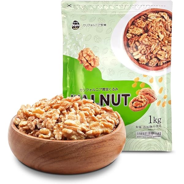 生くるみ1kg×5 Amazon.co.jp: 生くるみ 無添加 無塩 無油 チャック付 1kg