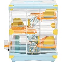 ハムスター　小動物　ゲージ Amazon | huangping 小動物に適したケージ型三相ケージセット