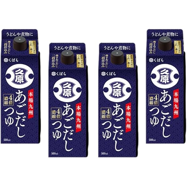 Amazon.co.jp: 久原 くばら醤油 あごだし 500ml×3セット 九州