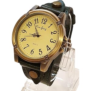 [ネルロッソ] 腕時計 アンティーク ウォッチ メンズ ビジネス シンプル ベルト レザー 合皮 電池 38mm 42mm 正規品 tw