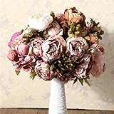人工牡丹のブーケシルクフラワーホームルームパーティーウェディングガーデン装飾