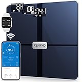 RENPHO Smart WiFi Scale for Body Weight, Digital Bluetooth Weight Scale Tracks 13 Metrics, Bathroom Body Fat Scale 13 Health 