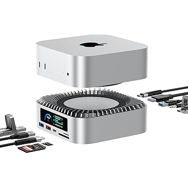 Mac Mini M4 対応ハブ 2025新モデル 高精細UI USB-Cハブ Amazon | 2025年新モデル Mac Mini M4 対応ハブ 高精細UI RayCue USB-C