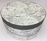 Hatboxes 18" dia. X 9" Ht. グレー 74