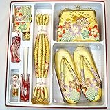 七五三 絵羽柄はこせこセット 3サイズ6色/S(3歳用16.5cm) 金