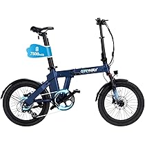 Amazon | ERWAY 電動自動車 電動アシスト自転車 折りたたみ自転車 20