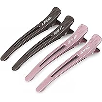 Amazon.co.jp: AIMIKE 4本入 ダッカール 跡がつかない ヘアクリップ 髪