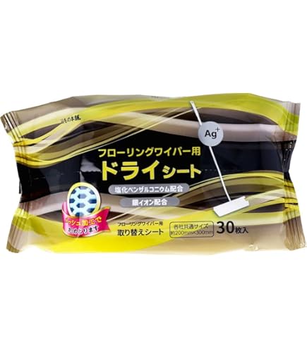 Amazon | 無印良品 フローリングワイパー用ドライシート 20枚入・約縦