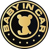 BABY IN CARマグネット（ゴールド）