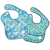 Bumkins(バンキンス) 　ディズニー　ベビー　スーパービブ（防水ビブ）6~24ヶ月 2枚組　すぐ乾く ニモ ドリー [並行輸入品]