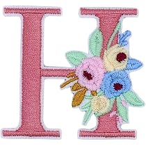 Amazon.co.jp: 刺繍アイロンワッペン アップリケ イニシャル