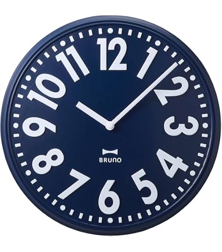 Amazon.co.jp: BRUNO ブルーノ 掛け時計 壁掛け時計 メタルウォール