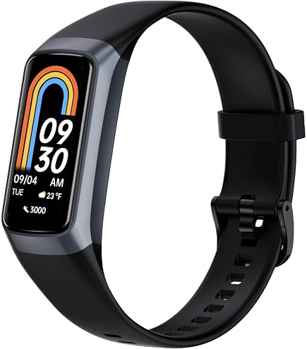 Smart Band 9 Fitness Tracker - Midnight Black, 1.62" AMOLED Screen, 21-Day Battery, 5ATM Waterproof, 150+ Modes