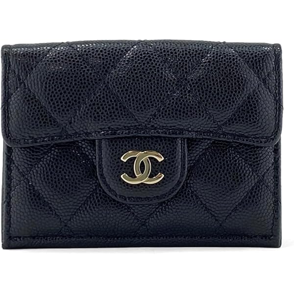 Amazon | [CHANEL] [シャネル] 三つ折り 財布 キャビアスキン