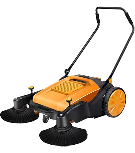 Amazon.co.jp: 業務用床清掃機55L歩行型スイーパー ロードスイーパー