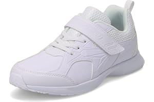 SYUNSOKU Unisex Kids キッズ 男の子 女の子 白 黒 通学靴 軽量 15~27cm 2E SJJ 1970Sneakers