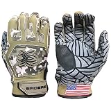 Spiderz Military Camo Web野球/ソフトボールバッティンググローブW / Spider Webグリップで大人用&ユースサイズ（大人用XXL )