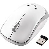 エレコム ワイヤレスマウス ENELO M-IR07DRSKWH 抗菌 静音 電池寿命約2.5年 3ボタン ホワイト