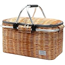 Amazon｜クーラーバスケット 保冷保温バスケットピクニック