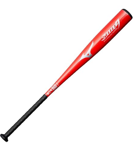 Amazon | MIZUNO 軟式用金属製 ウィルドライブ レッド 83cm(WILLDRIVE