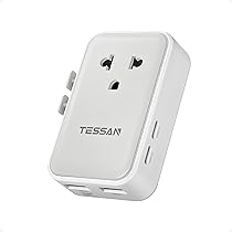 Amazon.co.jp: 海外 変換プラグ 全世界対応 TESSAN 超薄型海外旅行用