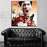ポスター壁画ムービーScarface Mob Gangster 40 x 40インチ( 100 x 100 CM on接着ビニール# 23