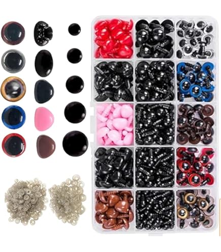 Amazon.co.jp: KOYOKOMA 100個入 5サイズ ぬいぐるみ アイ 手芸 パーツ