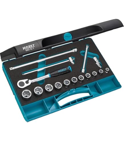 Amazon | HAZET(ハゼット) 880ZN1 ソケットレンチセット 16点セット 12