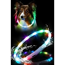 Amazon | Looking 犬光る首輪 首輪 犬 散歩 ライト 高輝度 防水型 軽量