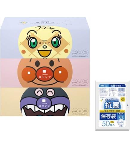 Amazon.co.jp: 【まとめ買い】Nアンパンマン鼻セレブ3P ×2セット