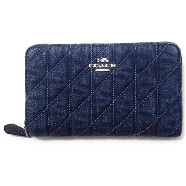 Amazon | コーチ 財布 レディース ポーチ デニム ダブル ジップ リスト