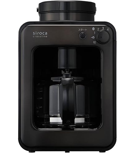 siroca 全自動コーヒーメーカー SC-A221 （K/SS） Amazon | siroca 全自動コーヒーメーカー 新ブレード搭載 ガラス
