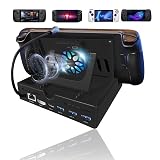 i_dear ドッキングステーション DOCKING STATION 小型 ゲーミングドック 6in1 機能 静音冷却ファン付 ポート スタンド 充電 Steam Deck ROG Ally