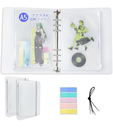 Amazon.co.jp: MuGaoDee アクスタ 収納 ファイル 2冊セット アクリル