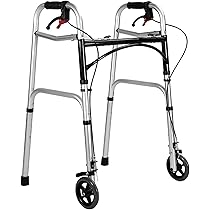 Amazon | 歩行器 折り畳み式 ブレーキ付 歩行具 大人軽量 歩行車