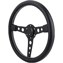 Amazon | レザー ステアリング ホイール グレー ステッチ ホーン  