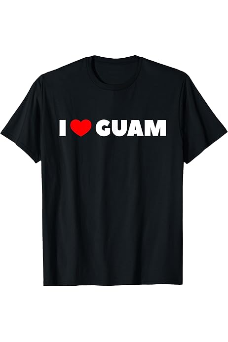 Amazon | アイ・ラブ・グアム Tシャツ | Tシャツ・カットソー 通販