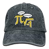 大人 デニム キャップ真実を得る ラショナル 円周率 大人気 登山 キャップ 通気性良好 紫外線対策 日よけ 小顔効果 プリント付き 無地 ライトブルー