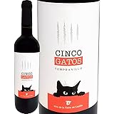 京橋ワイン シンコ・ガトス テンプラニーリョ スペイン 赤ワイン 750ml