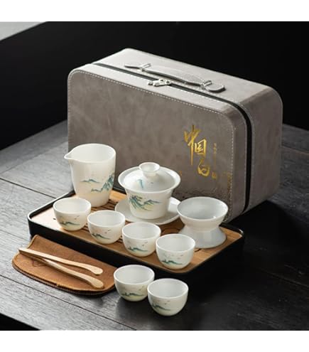 Amazon.co.jp: 山形 平清水焼 七右エ門窯 急須1個 湯呑み5客