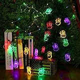 ＴＫＳＴＡＲ 20フィート30 LEDサンタクロースの形状ソーラーストリングライト、ソーラーパワーサプライ防水屋内と屋外クリスマスツリーガーデンガーデンの家の装飾 JU-YGDC30 (カラー) [並