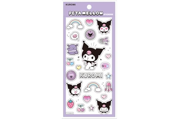 ティーズファクトリー サンリオキャラクターズ ペタメロウステッカーズ クロミ 約H175×W90mm SR-5546945KU