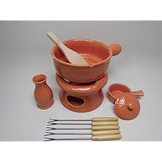 Amazon チーズフォンデュ チョコレートフォンデュ 固形燃料使用 鍋 コンロ台等のパーティセット 5人用 鍋 フライパンセット オンライン通販